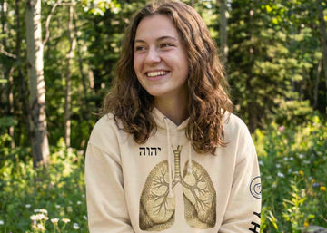 YHWH Lungs // The Breath-Prayer Premium Unisex Hoodie