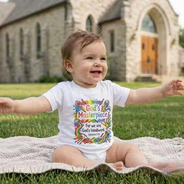"God's Masterpiece" Ephesians 2:10 Christian Art Baby Jersey T-Shirt
