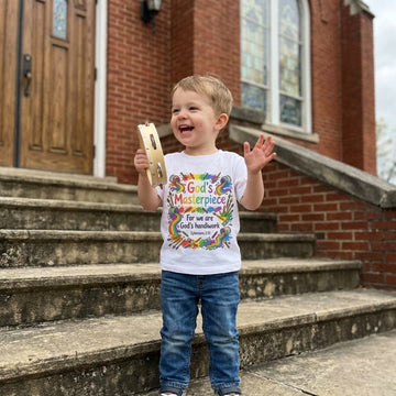 "God's Masterpiece" Ephesians 2:10 Christian Art Baby & Toddler T-Shirt