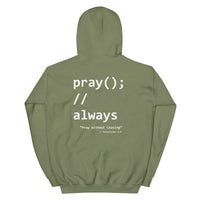 Pray Without Ceasing Coder Hoodie - Tithe The Day LLC